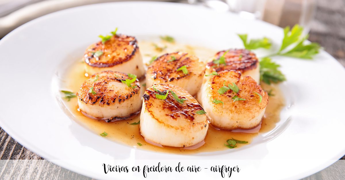 Capesante in una friggitrice ad aria - airfryer Capesante in una friggitrice ad aria - airfryer