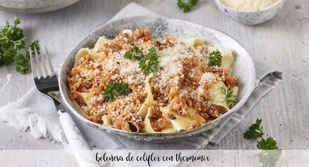 bolognese di cavolfiore con Bimby