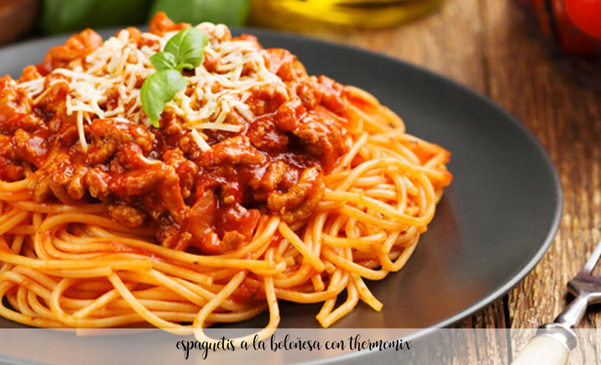 Spaghetti alla bolognese con Bimby