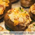 Patatas rellenas de jamón y gambas con Thermomix