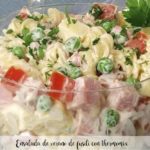 Ensalada de verano de fusili con thermomix