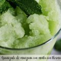Granizado de manzana con menta con thermomix