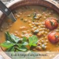 Cocido de lentejas al curry con thermomix