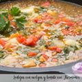 Lentejas con acelgas y tomate con Thermomix