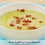 Crema de patata y arroz con thermomix