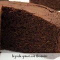 Bizcocho genov&eacute;s de chocolate con Thermomix