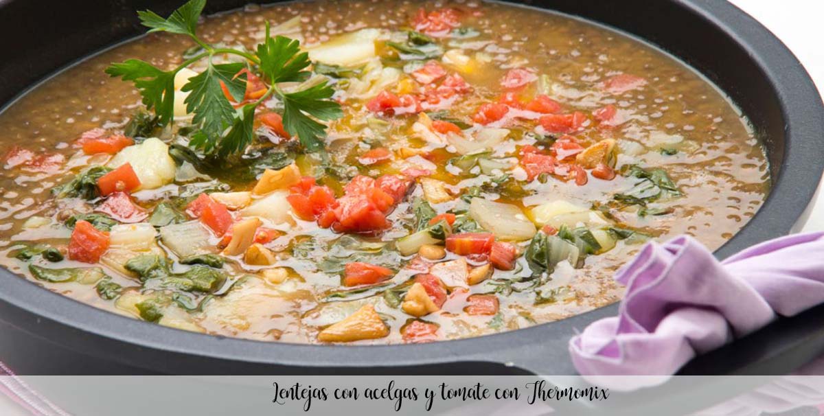 Lenticchie con bietole e pomodoro con Bimby