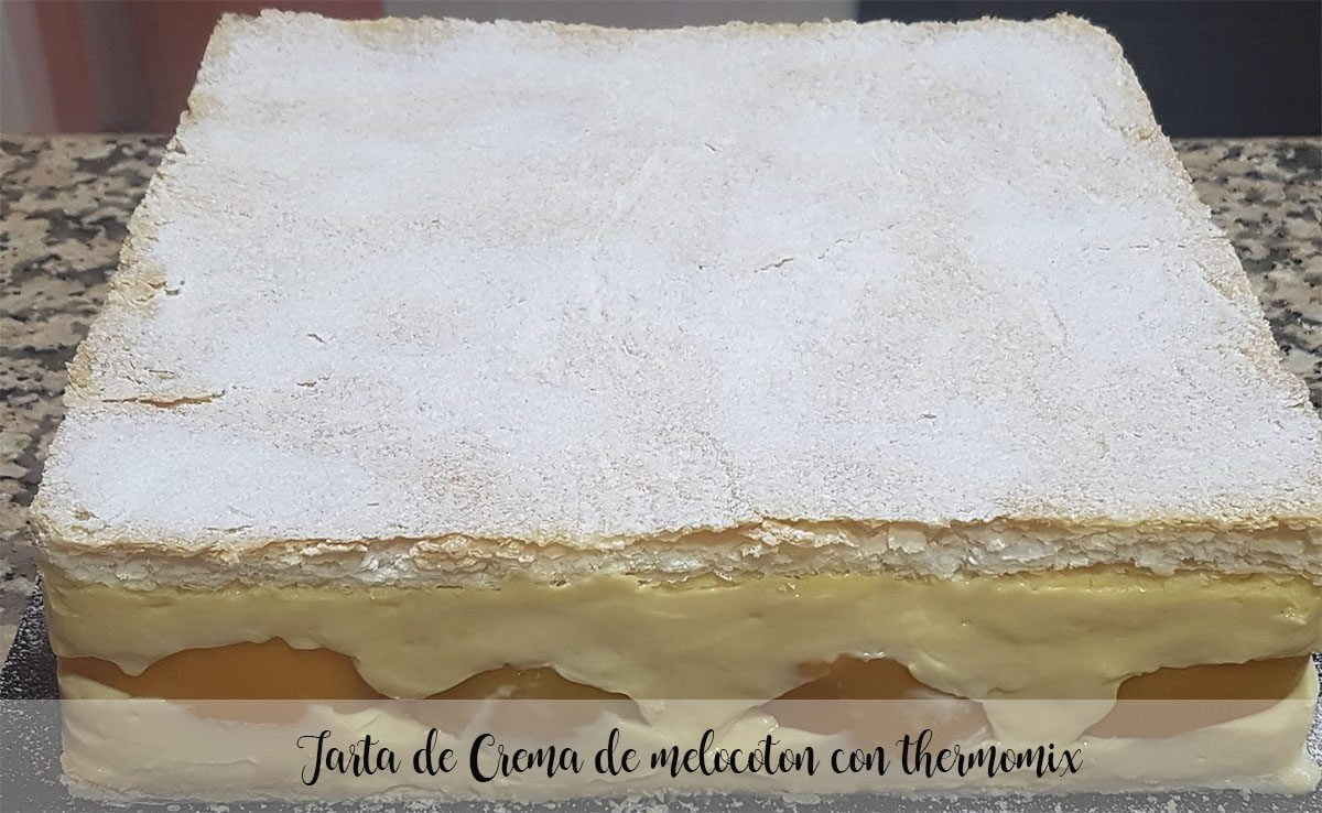 Crostata di crema di pesche con Bimby