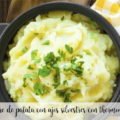 Pur&eacute; de patatas con ajo silvestre con thermomix