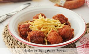 Polpette con Chorizo e Pisto con Bimby