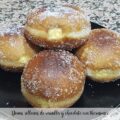 Donas rellenas de vainilla y chocolate con thermomix