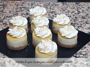 Cupcakes di formaggio con mele caramellate con bimby