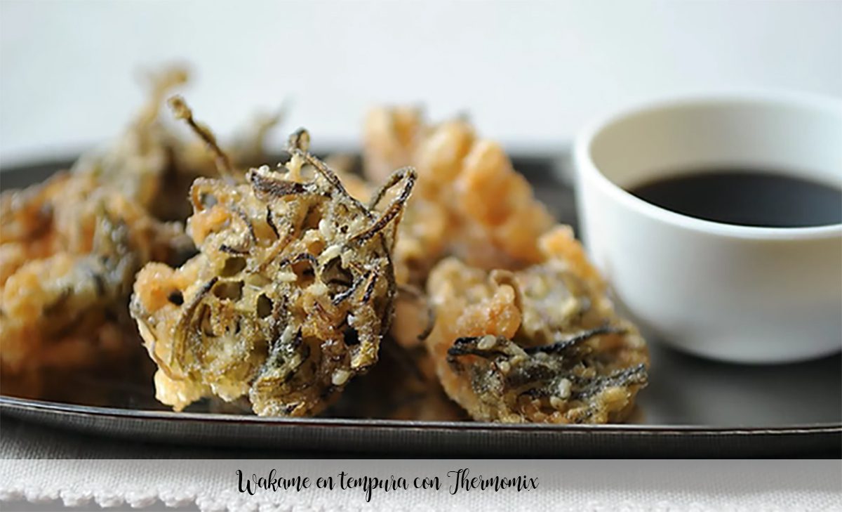 Wakame in tempura con Bimby