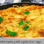Frittata de patatas y cebolla con freidora de aire - airfryer