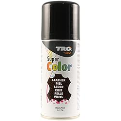 TRG The One Super Color, Pintura en spray para zapatos de cuero, 317 Negro, 150 ml
