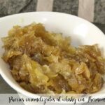 Puerros caramelizados al whisky con Thermomix