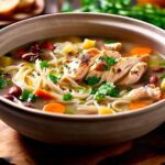 Zuppa di noodle al pollo con Bimby