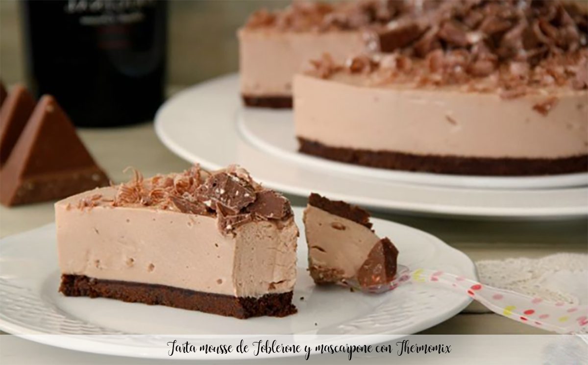 Torta mousse toblerone e mascarpone con il Bimby