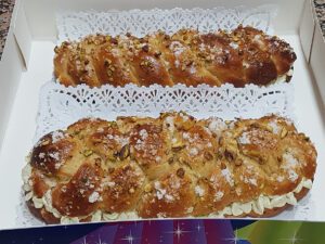 Treccia roscon al pistacchio con Bimby