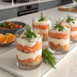 Verrine di salmone e formaggio bianco con Bimby