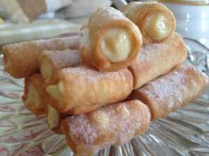 Crema canutillos con thermomix